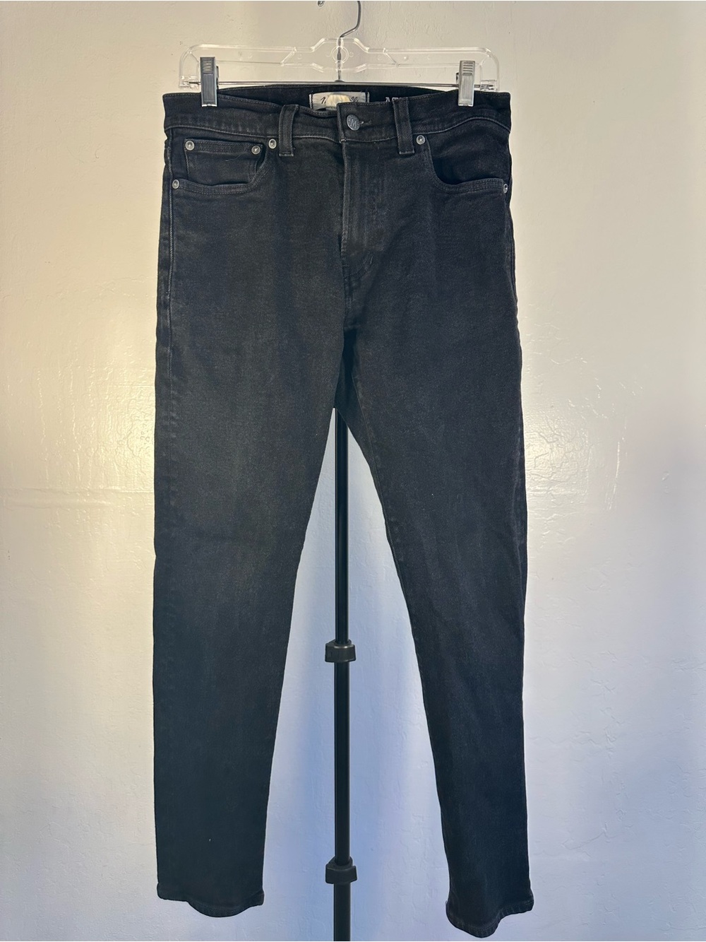 Madewell Men's Slim Straight Black Denim Jeans